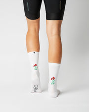 Fingerscrossed Classic Souvenir Mohn Socks White