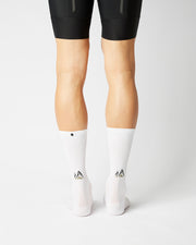 Fingerscrossed Classic Souvenir Mountain Socks White - Maats Cycling Culture