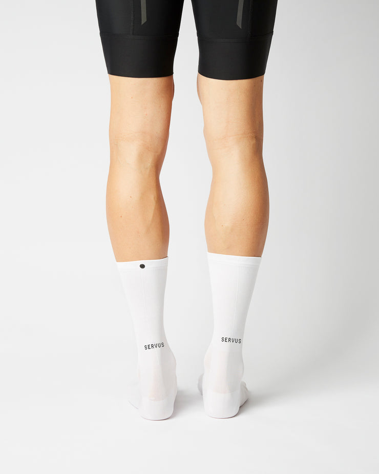 Fingerscrossed Classic Souvenir Servus Socks White - Maats Cycling Culture