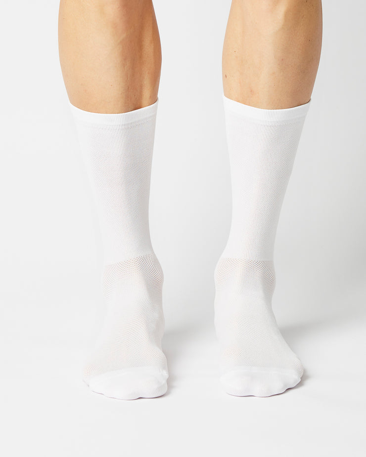 Fingerscrossed Classic Souvenir Servus Socks White - Maats Cycling Culture