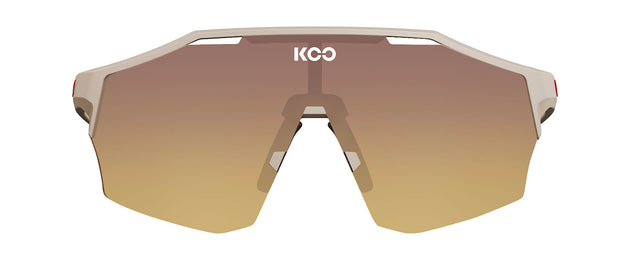 KOO Alibi Strade Bianche Sunglasses Light Dust Matt - Sunrise Mirror