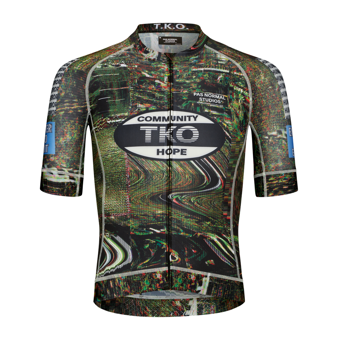 PAS NORMAL STUDIOS サイクルジャージ グリーン　TKO PNS T.K.O. Mechanism Men's Jersey Human Error Green | Maats.cc