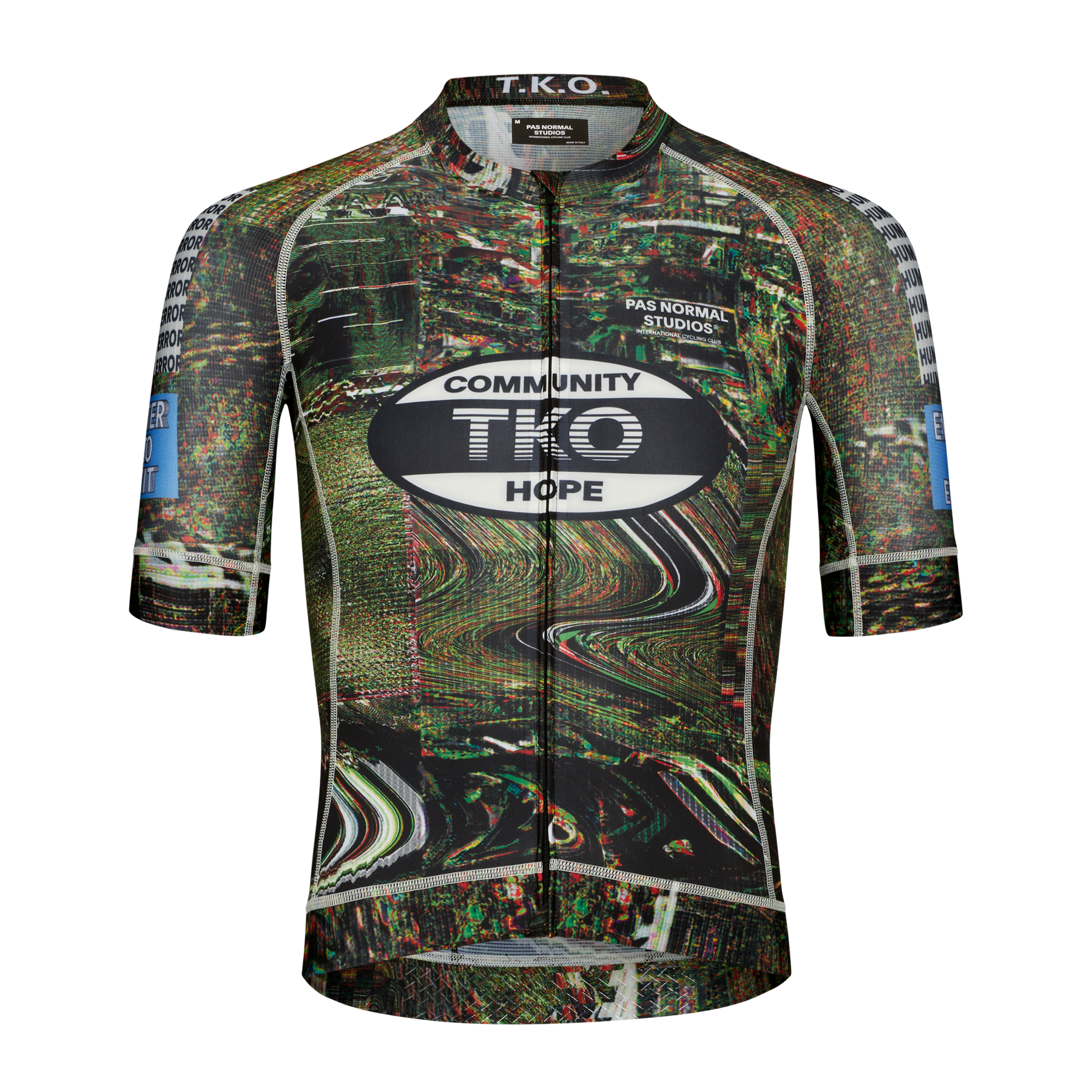 PAS NORMAL STUDIOS サイクルジャージ グリーン　TKO PNS T.K.O. Mechanism Men's Jersey Human Error Green | Maats.cc