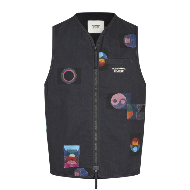 PNS T.K.O. Off-Race Cotton Twill Vest Charcoal