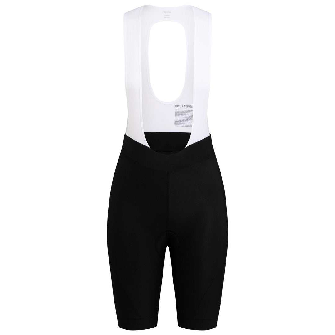 Rapha Core Women s Bib Shorts Black White Maats.cc Maats.cc