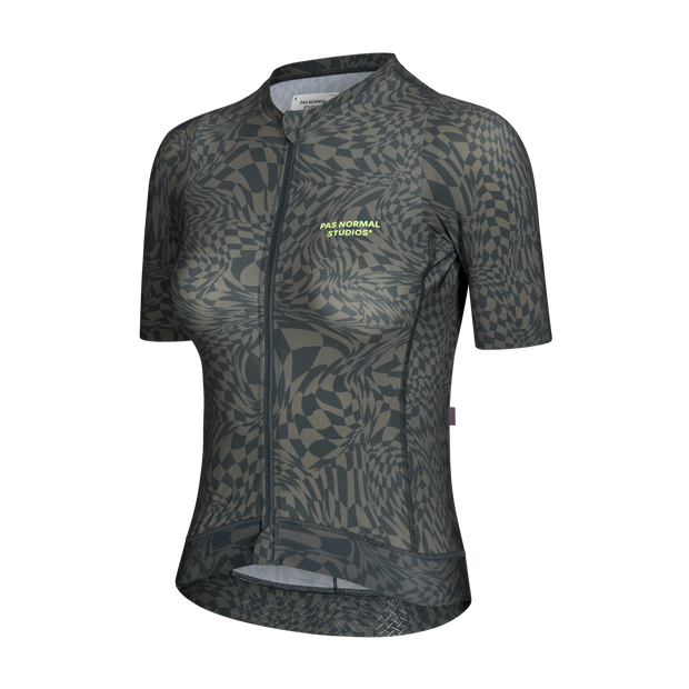 PNS Essential Women's Jersey Check Olive Green