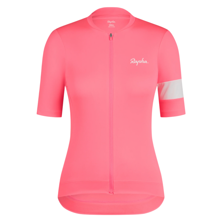 Rapha Core Women's Jersey High-Vis Pink/White – - Main Image