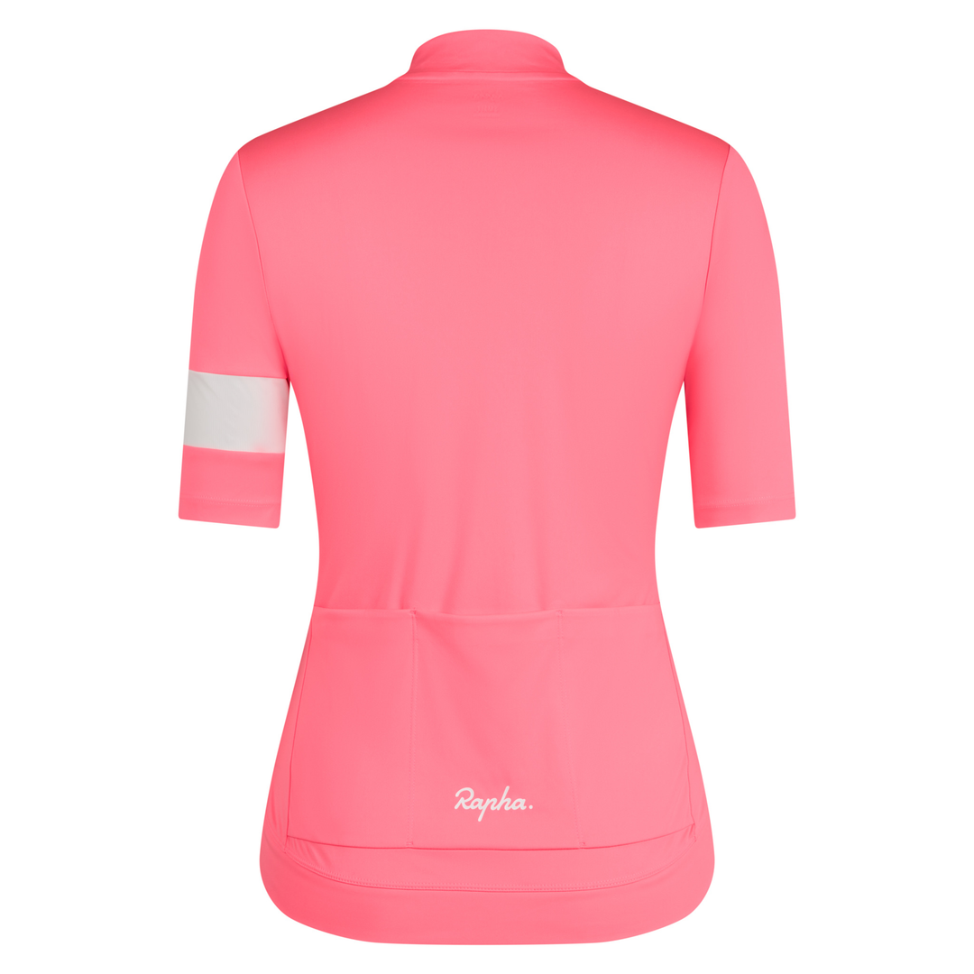Rapha Core Women's Jersey High-Vis Pink/White | Maats.cc – Maats.cc