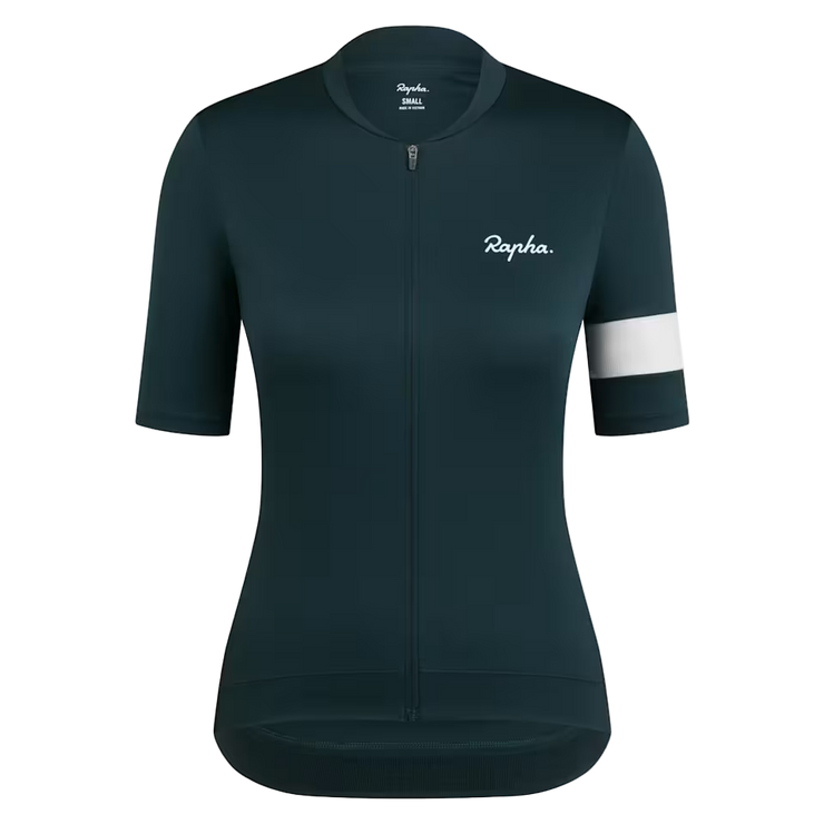Rapha Core Women's Jersey Forest Green/White