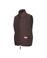 PNS Off-Race Women's Pile Fleece Vest Light Brown