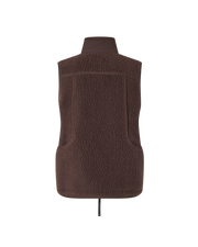 PNS Off-Race Women's Pile Fleece Vest Light Brown