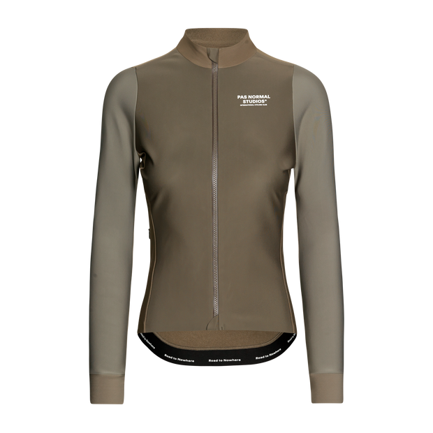 PNS Mechanism Women's Thermal Longsleeve Jersey Earth/Dark Stone - Maats Cycling Culture