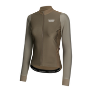 PNS Mechanism Women's Thermal Longsleeve Jersey Earth/Dark Stone - Maats Cycling Culture