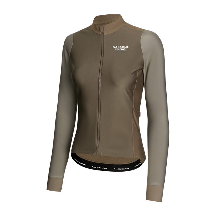 PNS Mechanism Women's Thermal Longsleeve Jersey Earth/Dark Stone - Maats Cycling Culture