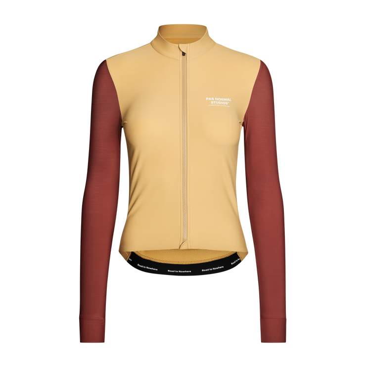 PNS Mechanism Women's Long Sleeve Jersey Camel/Maroon