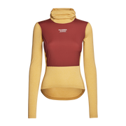 PNS Women's Thermal Hooded Longsleeve Windproof Baselayer Camel/Maroon