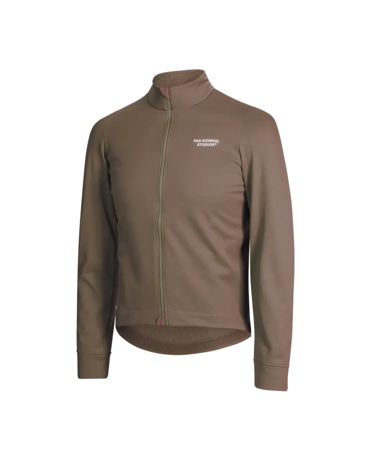 PNS Essential Men's Thermal Longsleeve Jersey Ash Brown - Maats Cycling Culture