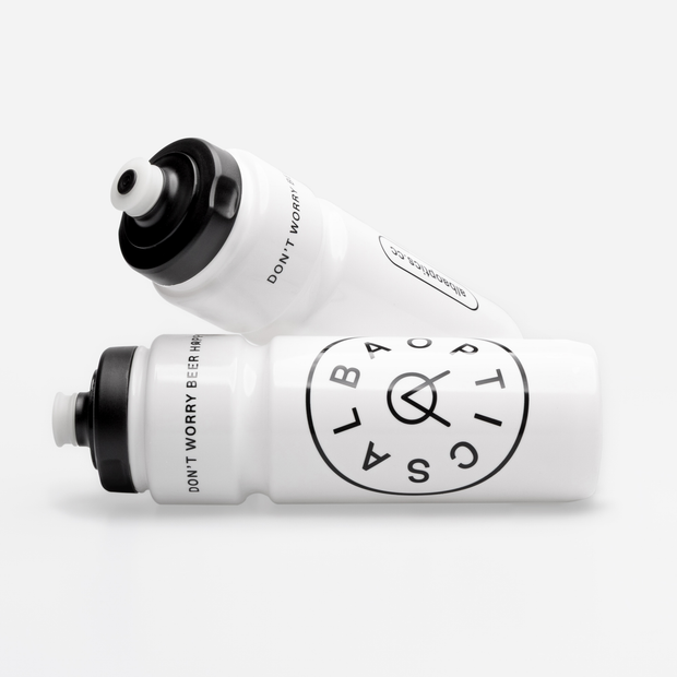 Alba Optics Logo Bidon White