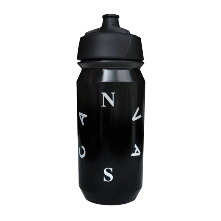 Canvas Logo Bidon Black - Maats Cycling Culture