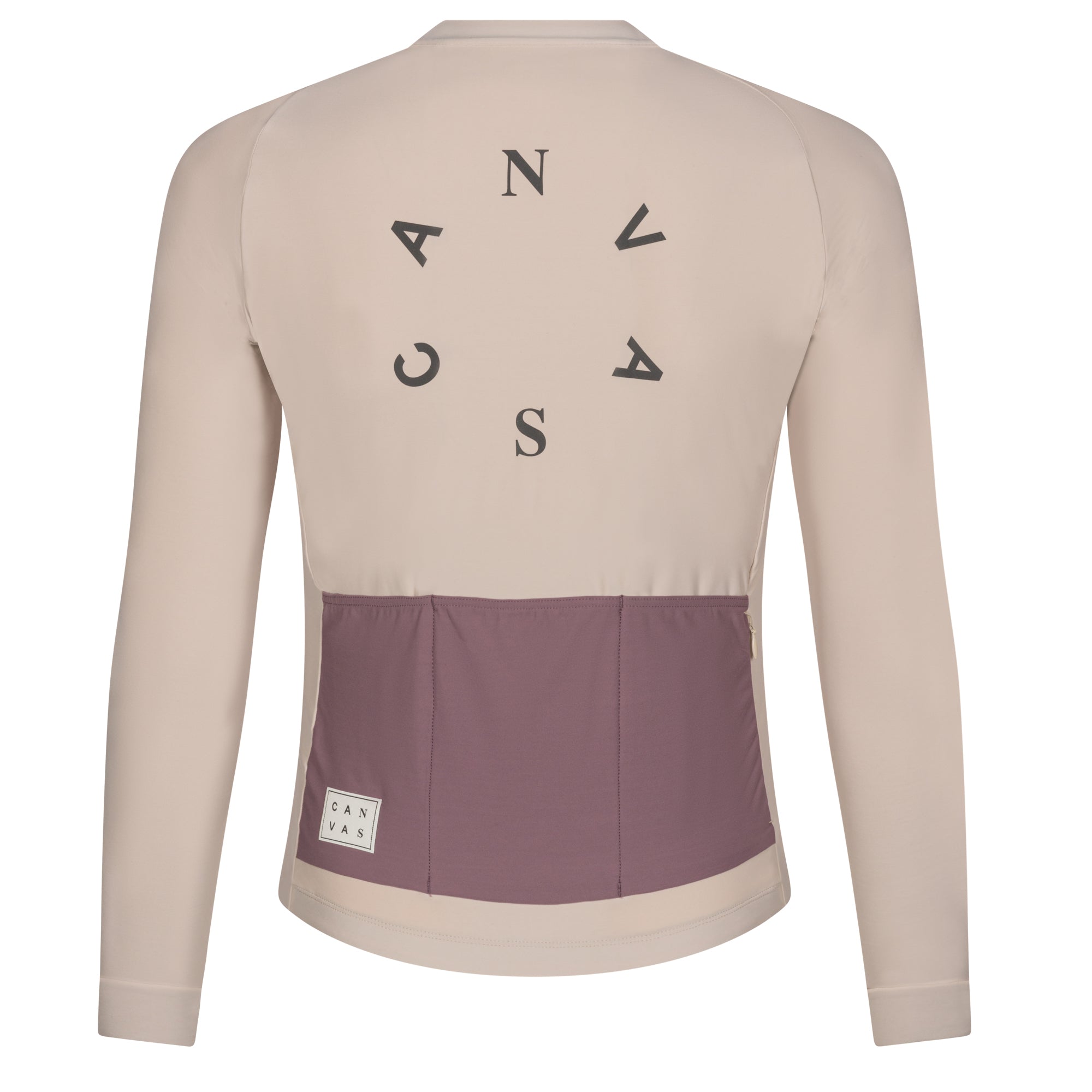 Canvas Solid Longsleeve Jersey Chalk - Maats Cycling Culture