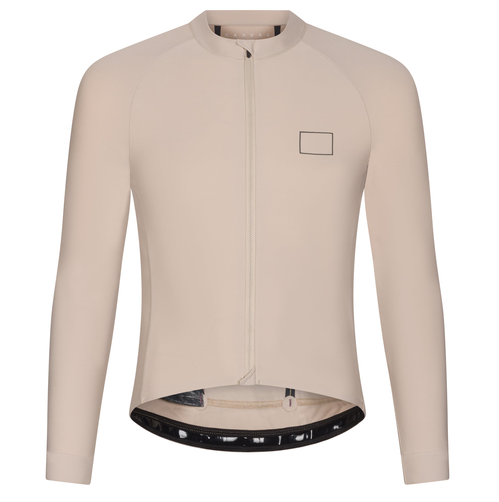 Canvas Solid Longsleeve Jersey Chalk - Maats Cycling Culture
