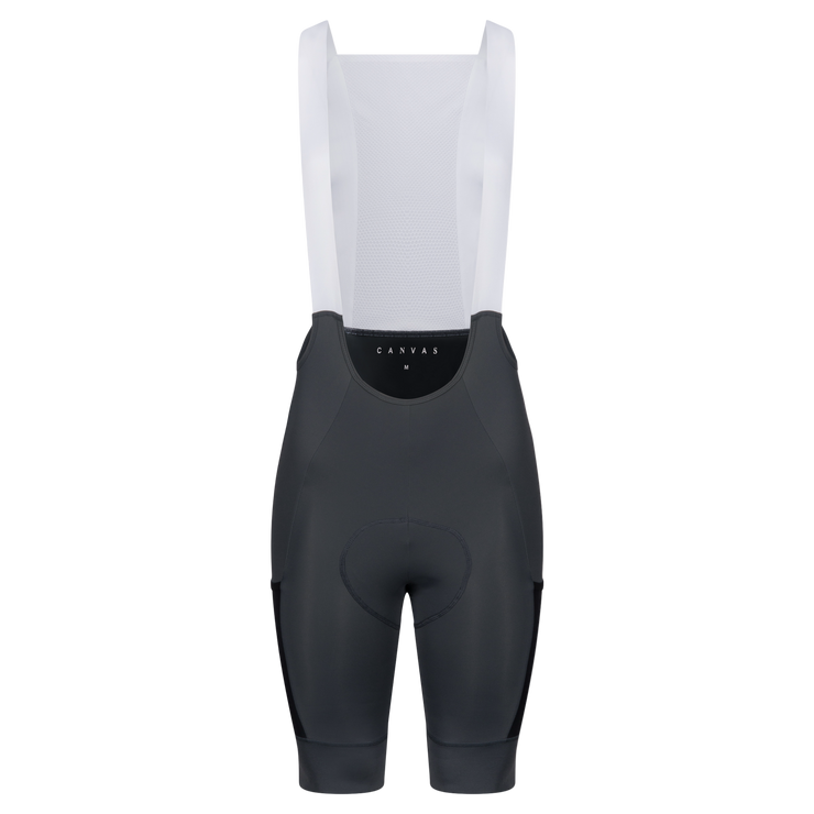 Canvas Solid Men's Cargo Bib Shorts Wolf Grey