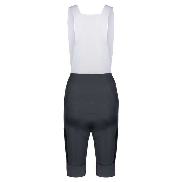 Canvas Solid Men's Cargo Bib Shorts Wolf Grey