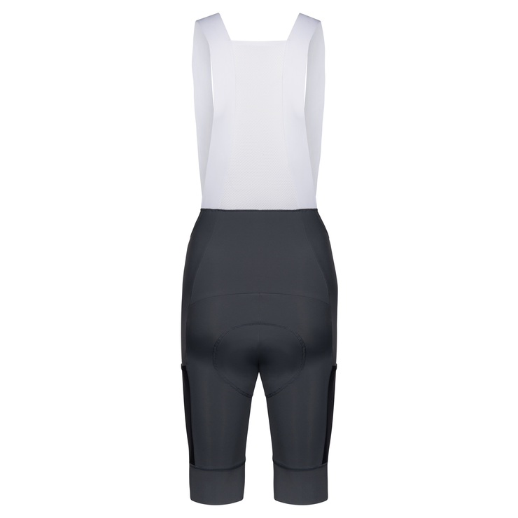Canvas Solid Men's Cargo Bib Shorts Wolf Grey