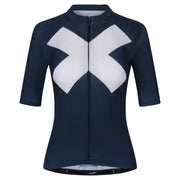 Maats Amsterdam Women's Jersey Navy/Off-White - Maats Cycling Culture