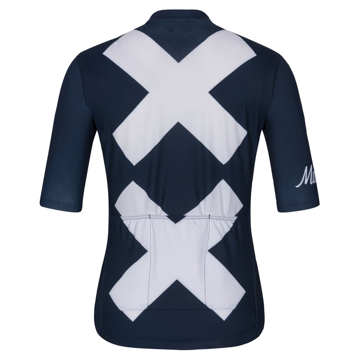 Maats Amsterdam Women's Jersey Navy/Off-White - Maats Cycling Culture