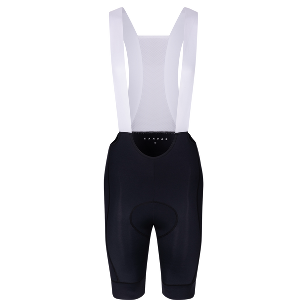 Canvas Solid Men's Bib Shorts Coal