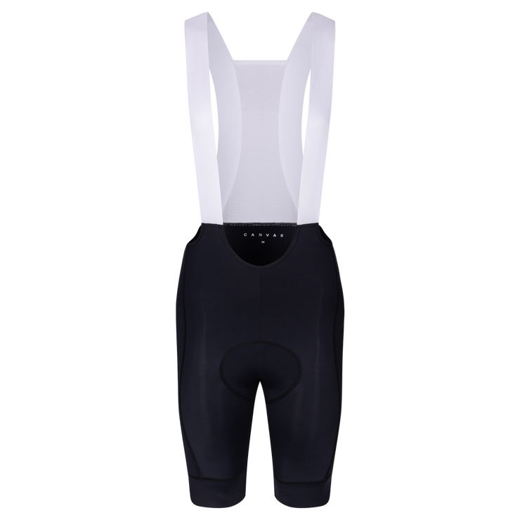 Canvas Solid Men's Bib Shorts Coal