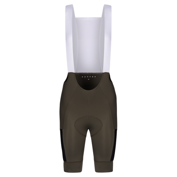 Canvas Solid Men's Cargo Bib Shorts Dark Sage
