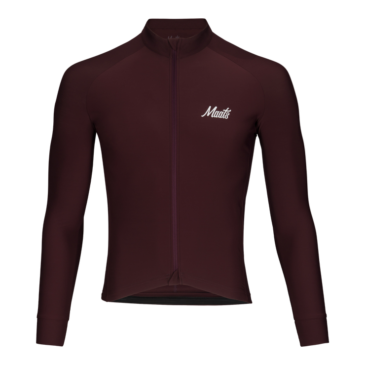 Maats Club Longsleeve Jersey Burgundy