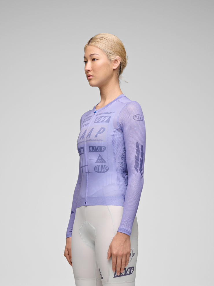 MAAP Drome Pro Air Women's Longsleeve Jersey Lavender | Maats.cc