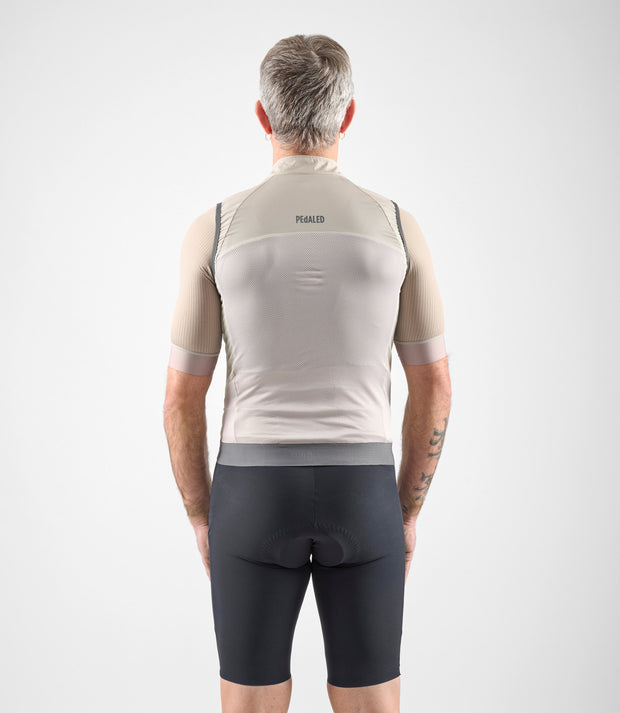PEdALED Element Men's Airtastic™ Windproof Vest Beige
