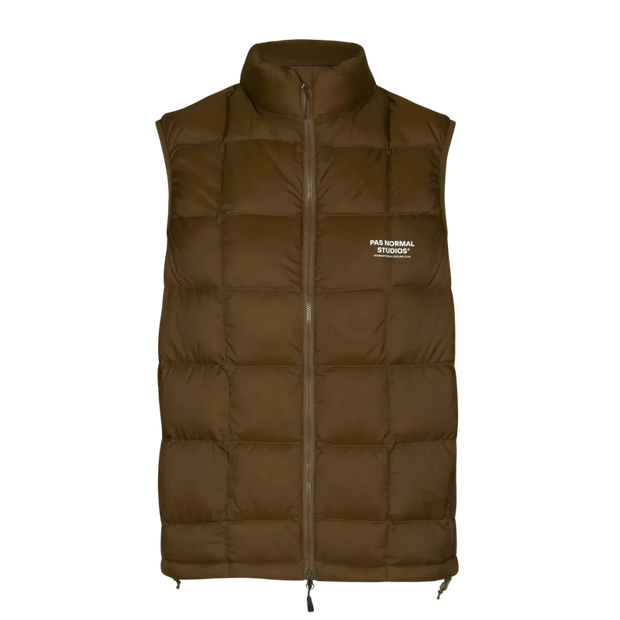 PNS Off-Race Down Vest Army Brown - Maats Cycling Culture