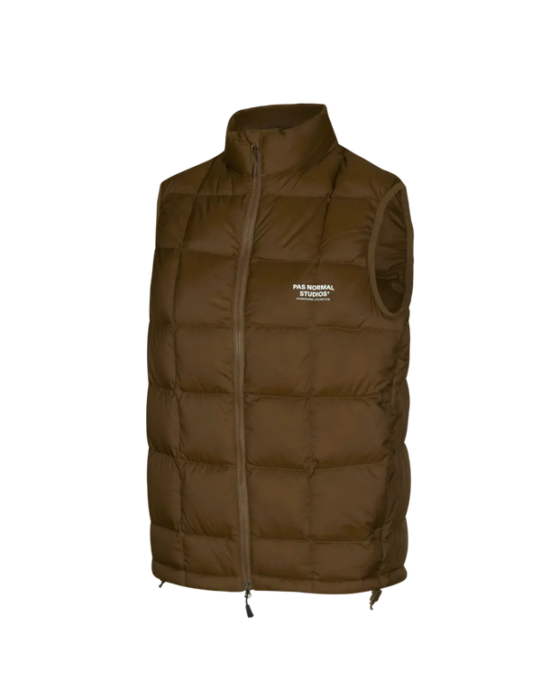 PNS Off-Race Down Vest Army Brown - Maats Cycling Culture