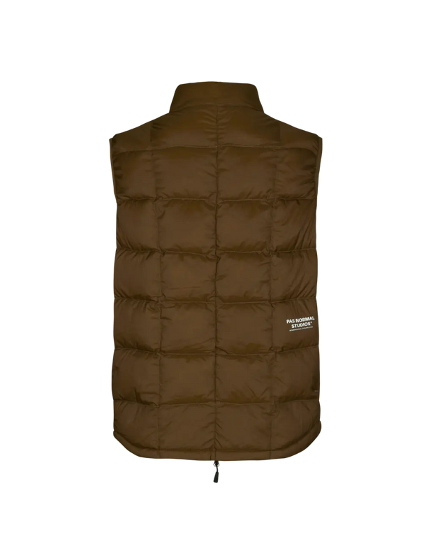 PNS Off-Race Down Vest Army Brown - Maats Cycling Culture