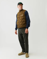 PNS Off-Race Down Vest Army Brown - Maats Cycling Culture