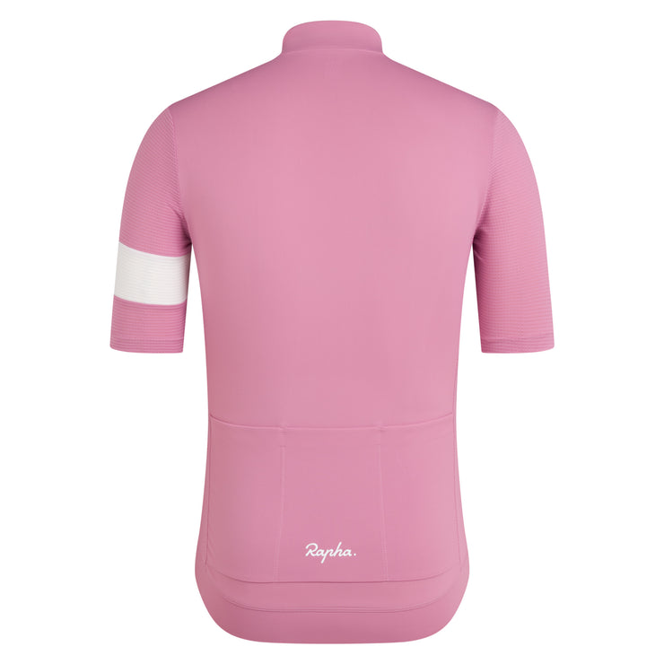 Rapha Core Men's Lightweight Jersey Dusty Mauve/White | Maats.cc
