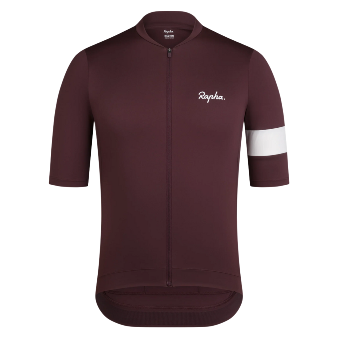 Rapha Core Men's Jersey Fudge/White Alyssum | Maats.cc – Maats.cc