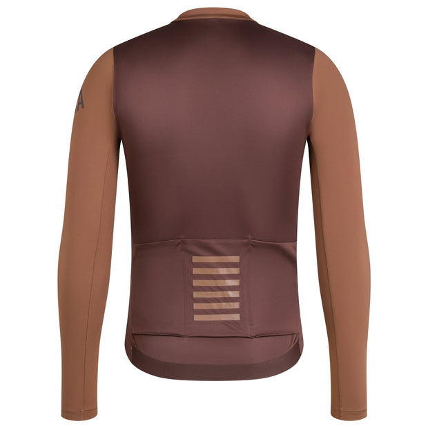 Rapha Pro Team Men's Longsleeve Lightweight Jersey Chestnut Brown/Walnut Brown