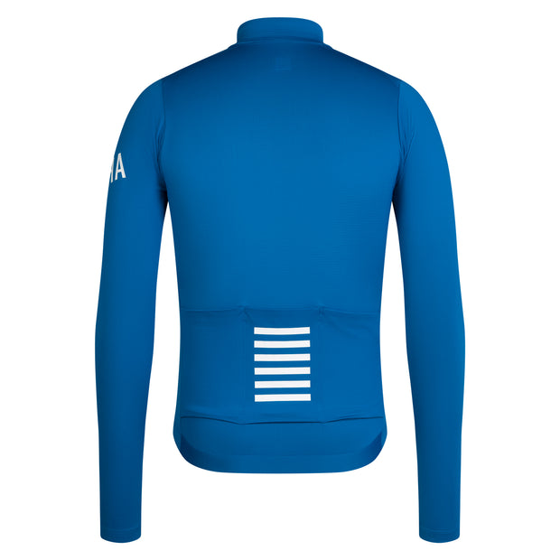 Rapha Pro Team Men's Longsleeve Midweight Jersey Petrol Blue/White