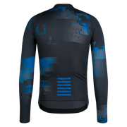 Rapha Pro Team Men's Training Lightweight Long Sleeve Jersey PRINT PACK ANTHRACITE / MYKONOS BLUE