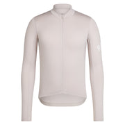 Rapha Pro Team Men's Longsleeve Midweight Jersey Silver Grey/White Alyssum - Maats Cycling Culture