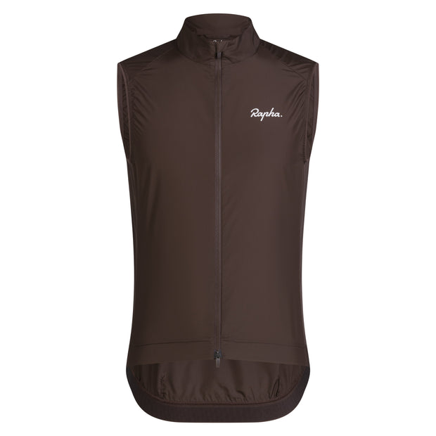 Rapha Core Men's Gilet Deep Coffee/White - Maats Cycling Culture