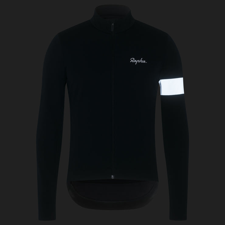 Rapha Core Men's Winter Jacket Black/White - Maats Cycling Culture