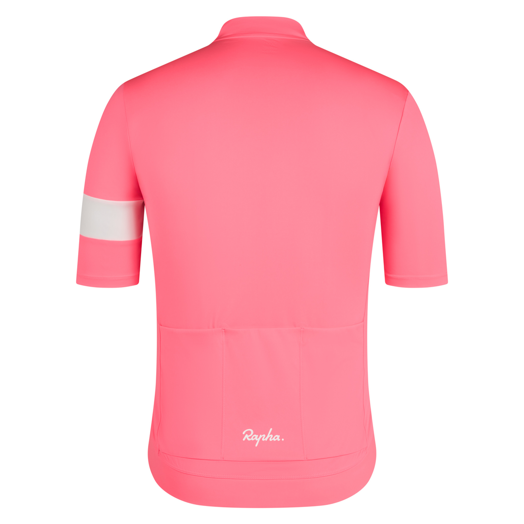 Rapha Core Men's Jersey High-Vis Pink/White | Maats.cc