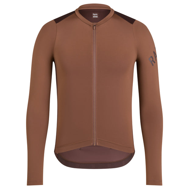 Rapha Pro Team Men's Longsleeve Lightweight Jersey Chestnut Brown/Walnut Brown